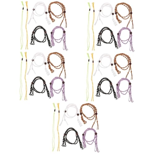 TEHAUX 5 Sätze Gewebte Halskette Spiralanhängerhalter Verstellbar Leerer Steinhalter Halskette Weißgold Halskettenverlängerung Gewachste Kordel Halskettenseil 6 Stücke * 5 TEHAUX 5 Sätze Gewebte Halskette Spiralanhängerhalter Verstellbar Leerer Steinhalter Halskette Weißgold Halskettenverlängerung Gewachste Kordel Halskettenseil 6 Stücke * 5 von TEHAUX