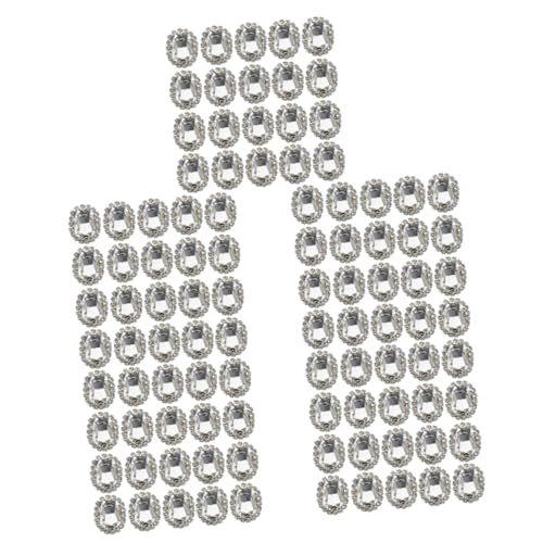 TEHAUX 5 Sätze Materialien Zum Selbermachen Verzierungen Kleidung Nagel Schmuck Strasssteine ​​nähen Stickerei Edelsteine ​​zum Basteln Klein Bastelset Weiß Kupfer 20 Stück * 5 von TEHAUX
