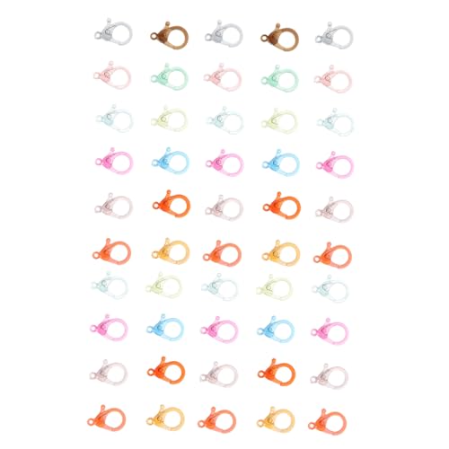 TEHAUX 5 Sätze Schmuck Karabinerhaken Schlüsselbundzubehör Schlüsselanhänger Karabinerhaken Bastel Materialien Bastelbedarf Verschlusshaken Klauenverschluss Acryl Colorful 50 Stück * 5 TEHAUX 5 Sätze Schmuck Karabinerhaken Schlüsselbundzubehör Schlüsselanhänger Karabinerhaken Bastel Materialien Bastelbedarf Verschlusshaken Klauenverschluss Acryl Colorful 50 Stück * 5 von TEHAUX