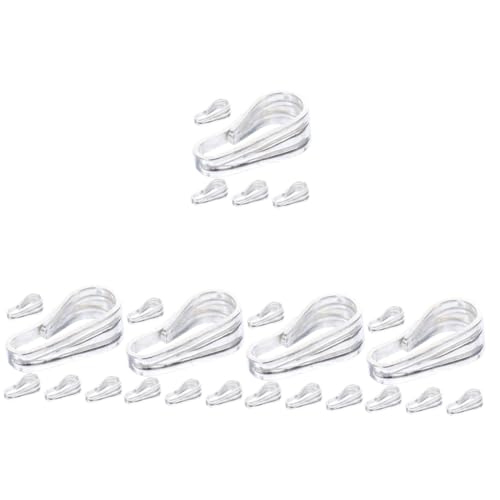 TEHAUX 5 Sätze Schnallenzubehör Hakenverbinder Charms Zur Schmuckherstellung Anhänger Crimp Halskettenverschluss Halter Mehrere Charm Halsketten Schmuckzubehör 925Er 5 Stück * 5 von TEHAUX