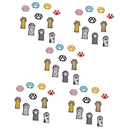 TEHAUX 5 Sätze Tierpfoten Applikationen Für Kleidung Diy Stoffaufnäher Zum Verzieren Und Reparieren Von Kleidungsstücken Rucksäcken Und Langlebig Design 10 Stück * 5 TEHAUX 5 Sätze Tierpfoten Applikationen Für Kleidung Diy Stoffaufnäher Zum Verzieren Und Reparieren Von Kleidungsstücken Rucksäcken Und Langlebig Design 10 Stück * 5 von TEHAUX