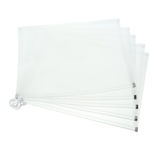 TEHAUX 5 Stück Aktenhalter groß Büroordner Massenordner Umschläge Ordnertasche legal dokumentenmappe document folder document bag Dateiordner löschen Projektmappen A4 aus Kunststoff Weiß TEHAUX 5 Stück Aktenhalter groß Büroordner Massenordner Umschläge Ordnertasche legal dokumentenmappe document folder document bag Dateiordner löschen Projektmappen A4 aus Kunststoff Weiß von TEHAUX