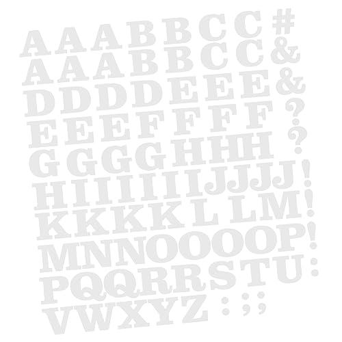TEHAUX 5st Kleine Buchstabenapplikationen Mini-alphabet-patches Buchstaben Zum Aufbügeln A-z-alphabet-aufkleber Buchstaben-aufnäher Zum Aufbügeln Handbuch Heißes Bild Weiß Vinylbeflockung von TEHAUX