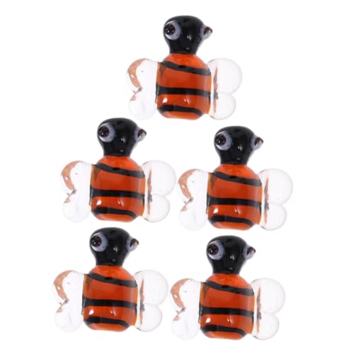 TEHAUX 5 Stück Glas Bienen Charms Anhänger für Schmuckherstellung Skinfreundlich Langlebig für DIY Halsketten Armbänder Ohrringe Eleganter Bienenschmuck für Frauen TEHAUX 5 Stück Glas Bienen Charms Anhänger für Schmuckherstellung Skinfreundlich Langlebig für DIY Halsketten Armbänder Ohrringe Eleganter Bienenschmuck für Frauen von TEHAUX