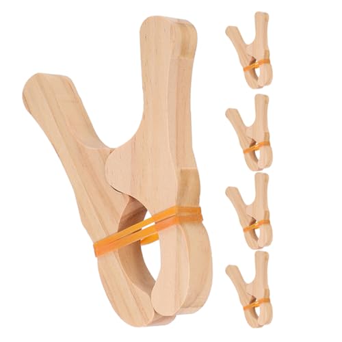 TEHAUX 5 Stück Holzspiel Clips Holzspiel Clips Fort Building Seidenklammer Für Schulspielplatz Montessori Bauspiele Konstruktion von TEHAUX