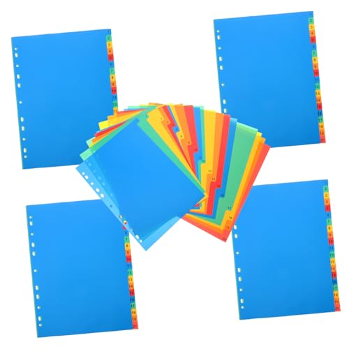 TEHAUX 5 Stück Informationsordner Teiler Trennblätter Für Ordner Schulordner Tabs A4 Ordner Bindelaschen Registerkarten Aktenordner Liefern Etikettentrenner Für Den Haushalt Bürobedarf Pp TEHAUX 5 Stück Informationsordner Teiler Trennblätter Für Ordner Schulordner Tabs A4 Ordner Bindelaschen Registerkarten Aktenordner Liefern Etikettentrenner Für Den Haushalt Bürobedarf Pp von TEHAUX