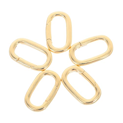 TEHAUX 5 Stück Karabinerverschluss-verbinder: Ovale Federverschlüsse Für Halskettenanhänger, Armbänder, Schlüsselanhänger, Diy-projekte, Schmuckherstellung, Zubehör TEHAUX 5 Stück Karabinerverschluss-verbinder: Ovale Federverschlüsse Für Halskettenanhänger, Armbänder, Schlüsselanhänger, Diy-projekte, Schmuckherstellung, Zubehör von TEHAUX