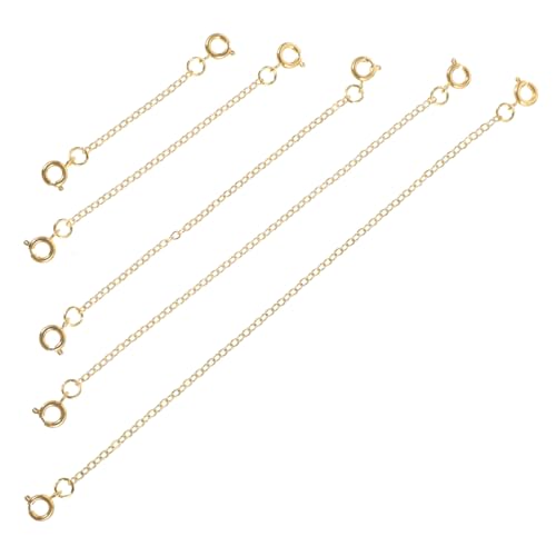 TEHAUX 5 Stück Kupfer-halskette Mehrere Verdrehte Einstellbar Multipack Ersatz Bunt Armbänder Bronze Stylische Verlängerungsketten Schwanzkette Für Diy Halsketten Tragbare Ketten Golden TEHAUX 5 Stück Kupfer-halskette Mehrere Verdrehte Einstellbar Multipack Ersatz Bunt Armbänder Bronze Stylische Verlängerungsketten Schwanzkette Für Diy Halsketten Tragbare Ketten Golden von TEHAUX