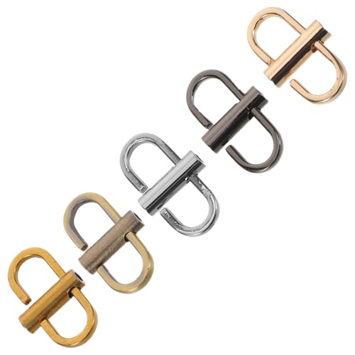 TEHAUX 5 Stück Metall-adjuster für Kettenriemen Verstellbare Schnallen für Umhängetaschen Stabile Clips zum Kürzen und Verlängern Robustes Design für Komfortable Längenanpassung TEHAUX 5 Stück Metall-adjuster für Kettenriemen Verstellbare Schnallen für Umhängetaschen Stabile Clips zum Kürzen und Verlängern Robustes Design für Komfortable Längenanpassung von TEHAUX