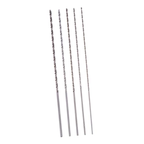 TEHAUX 5 Stück Teiliges Hss Extra Lang Bohrerset Metall Spiralbohrer mit Adapter Langlebig Effizientes Power Tool Set für Heimwerker und Bauarbeiten von TEHAUX