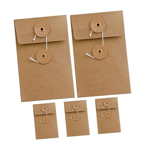 TEHAUX 5 Stück Teiliges Vintage Kraftpapier Umschlag mit Schnurverschluss Robuste Handgefertigte Dokumententaschen Beschreibbar Vielseitig für Büro Schule Einladungen und Diy-projekte TEHAUX 5 Stück Teiliges Vintage Kraftpapier Umschlag mit Schnurverschluss Robuste Handgefertigte Dokumententaschen Beschreibbar Vielseitig für Büro Schule Einladungen und Diy-projekte von TEHAUX