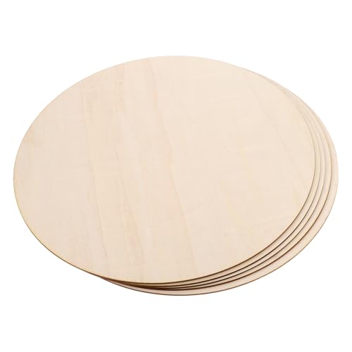 TEHAUX 5 Stück Unbearbeitete Runde Holzscheiben DIY Türschild Set für Partydekoration Bastelprojekte Hochzeiten und Mehr TEHAUX 5 Stück Unbearbeitete Runde Holzscheiben DIY Türschild Set für Partydekoration Bastelprojekte Hochzeiten und Mehr von TEHAUX