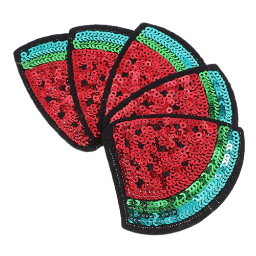 TEHAUX 5 Stück Wassermelonen Aufnäher Gestickte Patches zum Aufbügeln Bunte DIY Kleidung Flicken für Jacken Kleider Rucksäcke Langlebige Stoffapplikationen für Modekleidung TEHAUX 5 Stück Wassermelonen Aufnäher Gestickte Patches zum Aufbügeln Bunte DIY Kleidung Flicken für Jacken Kleider Rucksäcke Langlebige Stoffapplikationen für Modekleidung von TEHAUX