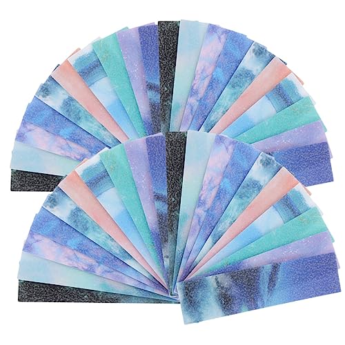 TEHAUX 50 Blatt Delicate Calm Aufkleber Selbstklebendes Streifendesign von TEHAUX