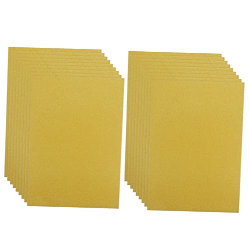 TEHAUX 50 Blatt Glitter Jam Strukturiertes Bastelpapier DIY Papier Faltpapier DIY Material Origami Papier Zum Basteln Doppelseitiges Faltpapier Scrapbook Origami Papier Golden Paper Jam von TEHAUX