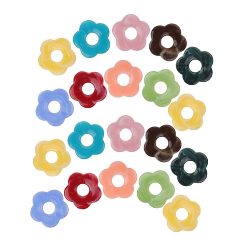 TEHAUX 50 Stück Acryl Blumenperlen mit Transparente Diy Schmuckperlen für Halsketten Armbänder und Haarbänder Leicht Glatt Geeignet für Schmuckherstellung und Bastelarbeiten TEHAUX 50 Stück Acryl Blumenperlen mit Transparente Diy Schmuckperlen für Halsketten Armbänder und Haarbänder Leicht Glatt Geeignet für Schmuckherstellung und Bastelarbeiten von TEHAUX