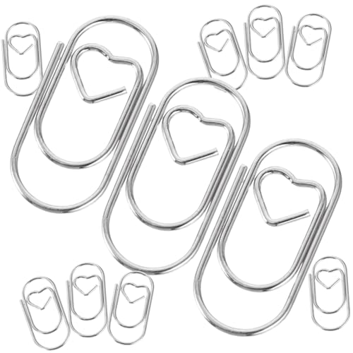 TEHAUX 50 Stück Dekorative Papierklamme Büroklammern gefärbt Stichworte beschichtet Stift sortiert Weiß Praktische Papierklammern DIY Papierklammern herz büroklammern Dokumentclips Silver TEHAUX 50 Stück Dekorative Papierklamme Büroklammern gefärbt Stichworte beschichtet Stift sortiert Weiß Praktische Papierklammern DIY Papierklammern herz büroklammern Dokumentclips Silver von TEHAUX