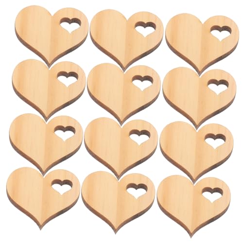 TEHAUX 50 Stück Holzherzen Deko Blanko Holzscheiben zum Basteln DIY Handwerk Holzplättchen für Hochzeit Valentinstag Geschenkverpackung und Tischdeko TEHAUX 50 Stück Holzherzen Deko Blanko Holzscheiben zum Basteln DIY Handwerk Holzplättchen für Hochzeit Valentinstag Geschenkverpackung und Tischdeko von TEHAUX