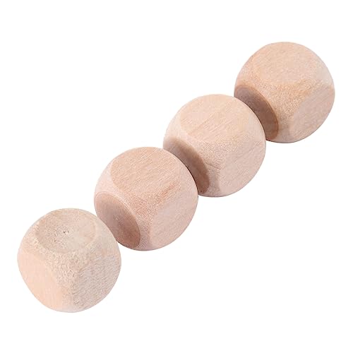 TEHAUX 50 Stück Holzwürfel Set Leere Holz Dice für DIY Bastelprojekte Unbehandelte Holzblöcke für Kreative Spiele und Puzzles Robustes Material zum Basteln von TEHAUX