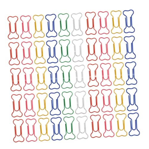 TEHAUX 50 Stück Knochenförmige Büroklammern Bunte Metall Clip Halter für Büro Schule und Zuhause Kreative Büroartikel mit Einzigartigem Design und Vielseitiger Funktionalität TEHAUX 50 Stück Knochenförmige Büroklammern Bunte Metall Clip Halter für Büro Schule und Zuhause Kreative Büroartikel mit Einzigartigem Design und Vielseitiger Funktionalität von TEHAUX