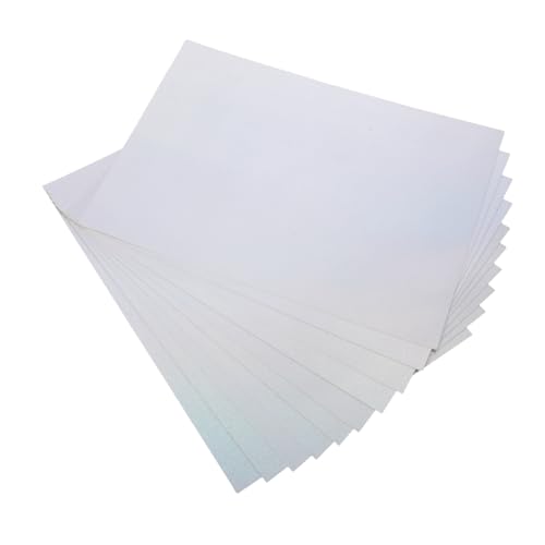 TEHAUX 50 Stück Metallic Spiegelkarton Papier Holografisches Bastelpapier Robustes Leicht Faltbares Glitzerpapier für DIY Kunsthandwerk Einladungen Scrapbooking und Erwachsene von TEHAUX