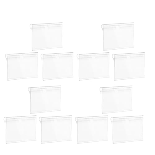 TEHAUX 50 Stück PVC Etikettenhalter Transparent mit Drahtklammer für Regale Langlebig und Einfach zu Befestigen für Supermarkt Einzelhandelsregale Preisschildhalter TEHAUX 50 Stück PVC Etikettenhalter Transparent mit Drahtklammer für Regale Langlebig und Einfach zu Befestigen für Supermarkt Einzelhandelsregale Preisschildhalter von TEHAUX