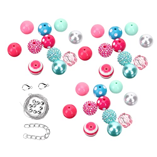 TEHAUX 50 Stück Perlen Lieferungen Sortiert Rocailles Anhänger Für Die Schmuckherstellung Armband Diy Liefert Diy Girlande Perle Abstandsperle Harz TEHAUX 50 Stück Perlen Lieferungen Sortiert Rocailles Anhänger Für Die Schmuckherstellung Armband Diy Liefert Diy Girlande Perle Abstandsperle Harz von TEHAUX