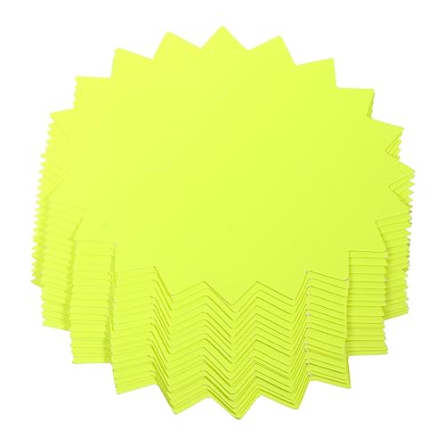 TEHAUX 50 Stück Preisschild Etikett Anzeige Schilder Für Geschäfte Stern Stichworte Farbige Preiskarten Blanko-werbepapier Papiere Mall-preispapier Yellow Weißer Karton TEHAUX 50 Stück Preisschild Etikett Anzeige Schilder Für Geschäfte Stern Stichworte Farbige Preiskarten Blanko-werbepapier Papiere Mall-preispapier Yellow Weißer Karton von TEHAUX