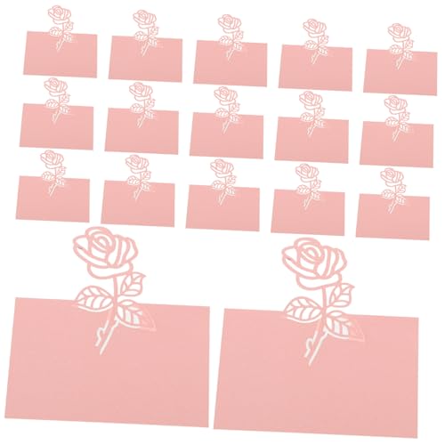 TEHAUX 50 Stück Rosa Platzkarten mit Rosen Motiv Stilvolle Hochzeit Tischkarten mit Beschreibbarer Oberfläche Romantische Namenskarten für Empfang und Dinner Vielseitig Einsetzbar für TEHAUX 50 Stück Rosa Platzkarten mit Rosen Motiv Stilvolle Hochzeit Tischkarten mit Beschreibbarer Oberfläche Romantische Namenskarten für Empfang und Dinner Vielseitig Einsetzbar für von TEHAUX