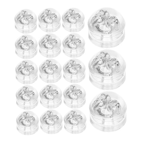 TEHAUX 50 Stück Silikon Ohrstecker Verschlüsse Hamburger-form Sicherer Halt für Dünne Stifte Weich Flexibel Waschbar Wiederverwendbar Ersatz Ohrstecker Rücken Weißgold TEHAUX 50 Stück Silikon Ohrstecker Verschlüsse Hamburger-form Sicherer Halt für Dünne Stifte Weich Flexibel Waschbar Wiederverwendbar Ersatz Ohrstecker Rücken Weißgold von TEHAUX