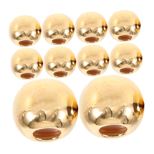 TEHAUX 50 Stück Silikon Perlen Abstandshalter Goldfarben Stopper Schmuck Spacer Beads für Armbänder Halsketten DIY Zubehör Sanft zur Haut Langlebig Farbbrillianz TEHAUX 50 Stück Silikon Perlen Abstandshalter Goldfarben Stopper Schmuck Spacer Beads für Armbänder Halsketten DIY Zubehör Sanft zur Haut Langlebig Farbbrillianz von TEHAUX
