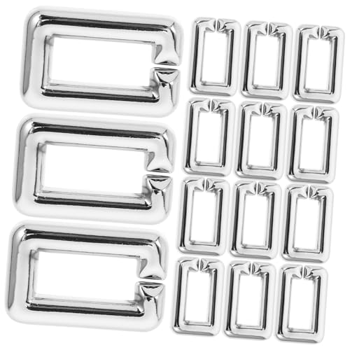 TEHAUX 50 Stück Teiliges Abs Dekor Kettenglieder mit Uv Beschichteten Silberfarbenen Quick Connectors Offene Schnappverschluss Designs Langlebig und Vielseitig für Taschen und TEHAUX 50 Stück Teiliges Abs Dekor Kettenglieder mit Uv Beschichteten Silberfarbenen Quick Connectors Offene Schnappverschluss Designs Langlebig und Vielseitig für Taschen und von TEHAUX