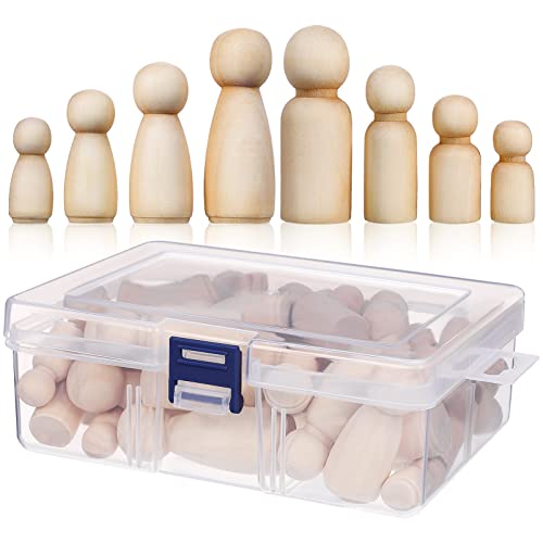 TEHAUX 50 Stück Teiliges Set Unbemalter Holz Puppen für DIY Bastelprojekte Leere Holzfiguren zum Malen für Eltern für Hochzeiten und Kunstprojekte TEHAUX 50 Stück Teiliges Set Unbemalter Holz Puppen für DIY Bastelprojekte Leere Holzfiguren zum Malen für Eltern für Hochzeiten und Kunstprojekte von TEHAUX