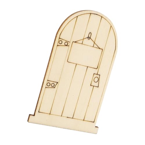 TEHAUX 50 Stück Unbemalte Holzstücke Fairy Door Lasergeschnittene Holztafeln zum Basteln Stabile DIY holztüren für Individuelle Bemalung und Dekoration Natürliche Holzdeko für Zuhause TEHAUX 50 Stück Unbemalte Holzstücke Fairy Door Lasergeschnittene Holztafeln zum Basteln Stabile DIY holztüren für Individuelle Bemalung und Dekoration Natürliche Holzdeko für Zuhause von TEHAUX