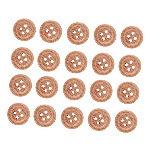 TEHAUX 50 Stück Vier Ösen Holzknopfknöpfe Knopfpresse Druckknopfschalter Knopfabdeckungen Druckknopf Nietknöpfe Für Jeans Druckknopfwerkzeuge Dekore Nähknöpfe Blazer Knopf Set von TEHAUX