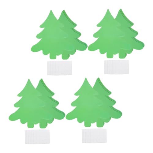TEHAUX 50 Stück Weihnachtskarten Ausstechpapier Dekor DIY Weihnachtskarten Set Weihnachtsbaum Bastelbedarf Weihnachtsbaum Papierformen Weihnachtskartenherstellungsbedarf von TEHAUX