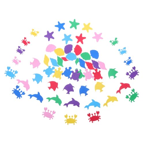 TEHAUX 500 Stück Bunte Eva Schaumstoff Aufkleber Meeresbewohner Formen für Diy Basteln Meerestiere Motive für Scrapbooking Klassenzimmerdeko Partyartikel Lernspielzeug TEHAUX 500 Stück Bunte Eva Schaumstoff Aufkleber Meeresbewohner Formen für Diy Basteln Meerestiere Motive für Scrapbooking Klassenzimmerdeko Partyartikel Lernspielzeug von TEHAUX