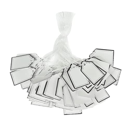 TEHAUX 500 Stück Schmuck Preisschilder Hängeetiketten aus Papier für Blanko Karten für Uhren Ohrringe Armbänder und Ringe Farbe Zufällig Zufällige Farbe Zufällige Farbe von TEHAUX