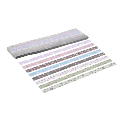 TEHAUX 540 Stück Teiliges Origami Papier Bunte Stern Papierstreifen Farbiges Sternenpapier für Basteln und DIY Geeignet für Handarbeiten Dekorationen Geschenkherstellung Familienfreude von TEHAUX