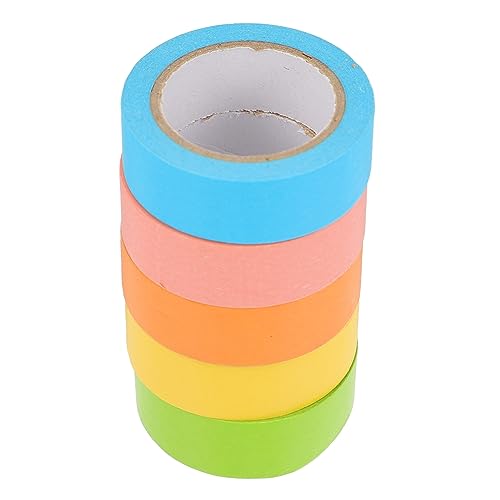 TEHAUX 5Rollen Washi Tape Dekoratives Klebeband für DIY Basteln und Journaling Leicht Abreißbar Beschreibbar ohne Kleberückstände Vielseitig Einsetzbar TEHAUX 5Rollen Washi Tape Dekoratives Klebeband für DIY Basteln und Journaling Leicht Abreißbar Beschreibbar ohne Kleberückstände Vielseitig Einsetzbar von TEHAUX