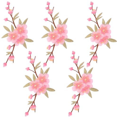 TEHAUX 5 Stück Aufnäher mit gestickten Applikationen, Patches zum Aufbügeln Blumen Bestickte Aufnäher für Rucksack Kleid Hüte Hochzeitskleid TEHAUX 5 Stück Aufnäher mit gestickten Applikationen, Patches zum Aufbügeln Blumen Bestickte Aufnäher für Rucksack Kleid Hüte Hochzeitskleid von TEHAUX