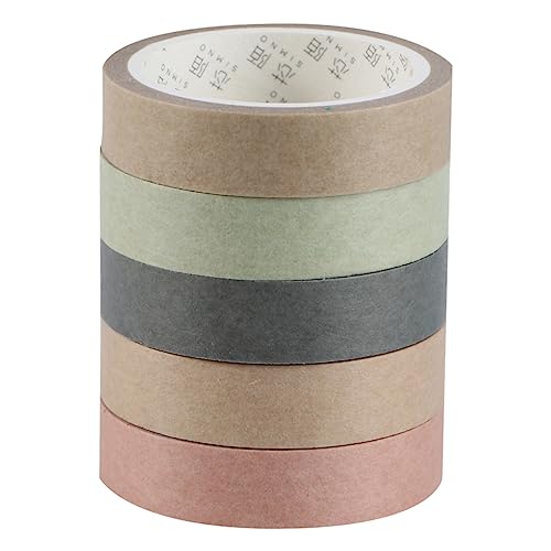 TEHAUX Dekorative Washi-klebebänder 5er-pack Selbstklebende Papierbänder Gemustertes Washi Für Tagebücher Bilderrahmen Wandkunst- TEHAUX Dekorative Washi-klebebänder 5er-pack Selbstklebende Papierbänder Gemustertes Washi Für Tagebücher Bilderrahmen Wandkunst- von TEHAUX