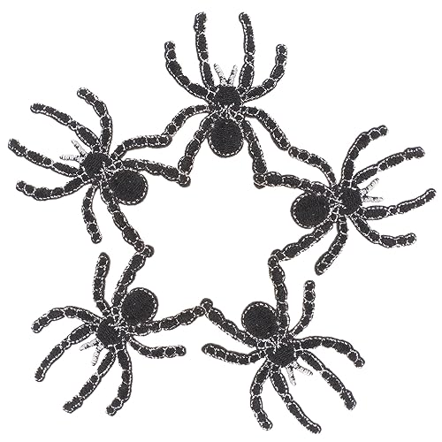 TEHAUX 5Stücke Spinnen Patch Bestickte Applikationen für Kleidung Aufbügelbare DIY Flicken für Halloween Kostüme Jeans und Kreative Dekorationen TEHAUX 5Stücke Spinnen Patch Bestickte Applikationen für Kleidung Aufbügelbare DIY Flicken für Halloween Kostüme Jeans und Kreative Dekorationen von TEHAUX