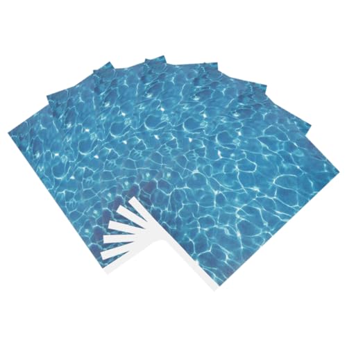 TEHAUX 6 Blätter DIY Water Ripple Sticker Micro Landschaft Selbstklebender Wasser Ripple Abziehbilder Für Dollhouse Dledboard Miniature Lake Szenenfairy Garden Accessoires A4 von TEHAUX