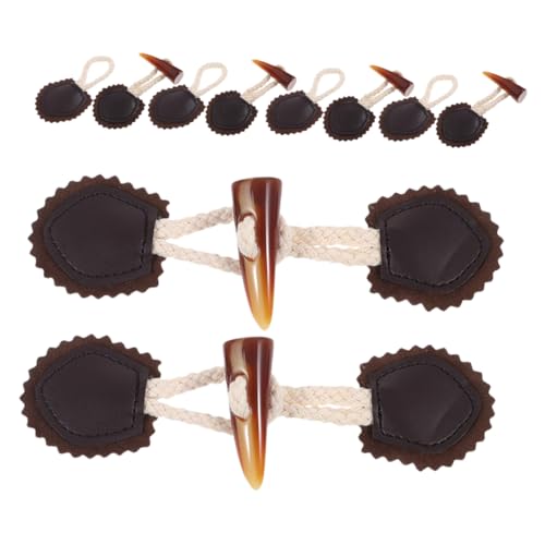 TEHAUX 6 Paare Horn Knebelknöpfe Leder für Jacken Taschen und DIY Projekte Robuste Knöpfe für Pullover Mäntel und Einfach Anzunähen und Langlebig TEHAUX 6 Paare Horn Knebelknöpfe Leder für Jacken Taschen und DIY Projekte Robuste Knöpfe für Pullover Mäntel und Einfach Anzunähen und Langlebig von TEHAUX