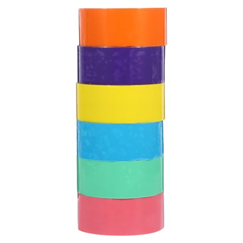 TEHAUX 6 Rollen Bunte Klebebänder für DIY Sticky Balls Selbstklebende Bastelmaterialien für Kreative Projekte als Geburtstagsgeschenk für TEHAUX 6 Rollen Bunte Klebebänder für DIY Sticky Balls Selbstklebende Bastelmaterialien für Kreative Projekte als Geburtstagsgeschenk für von TEHAUX