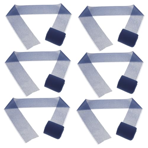 TEHAUX 6 Rollen Chiffonband Breit Lang Fransiges Handgerissenes Seidenstoffband in Blau Vielseitig für Geschenkverpackungen Hochzeitsdekoration Blumensträuße und festliche Deko TEHAUX 6 Rollen Chiffonband Breit Lang Fransiges Handgerissenes Seidenstoffband in Blau Vielseitig für Geschenkverpackungen Hochzeitsdekoration Blumensträuße und festliche Deko von TEHAUX
