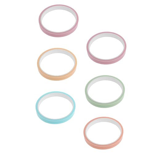 TEHAUX 6 Rollen Farbiges Band Süßes Korrekturband Band Masse Kugelklebeband Klebrig Buntes Abdeckband Lustige Ballklebebänder Kugelbänder Klebebänder Für Bälle Dekompressions-klebeband TEHAUX 6 Rollen Farbiges Band Süßes Korrekturband Band Masse Kugelklebeband Klebrig Buntes Abdeckband Lustige Ballklebebänder Kugelbänder Klebebänder Für Bälle Dekompressions-klebeband von TEHAUX
