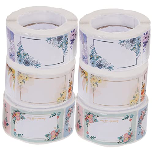 TEHAUX 6 Rollen Flaschenaufkleber Mit Handschrift Etiketten Organisatoren Essen Blumenhandschriftaufkleber Leere Flaschenaufkleber Aufkleber Aus Beschichtetem Papier TEHAUX 6 Rollen Flaschenaufkleber Mit Handschrift Etiketten Organisatoren Essen Blumenhandschriftaufkleber Leere Flaschenaufkleber Aufkleber Aus Beschichtetem Papier von TEHAUX