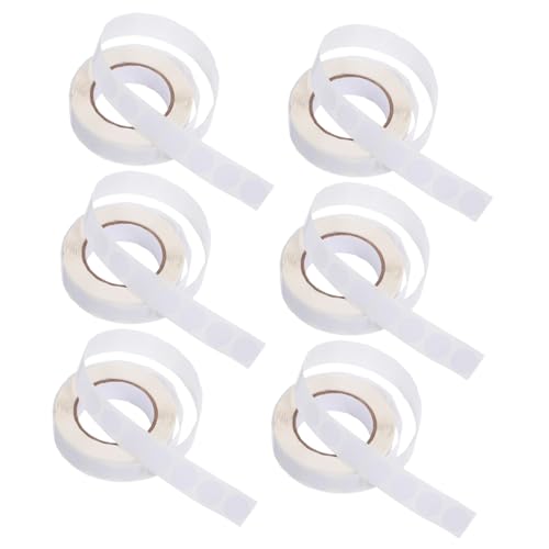 TEHAUX 6 Rollen Runde Selbstklebende Etiketten Runde Etiketten Leere Klebeetiketten Beschreibbare Etikettenaufkleber Leere Etikettenaufkleber TEHAUX 6 Rollen Runde Selbstklebende Etiketten Runde Etiketten Leere Klebeetiketten Beschreibbare Etikettenaufkleber Leere Etikettenaufkleber von TEHAUX
